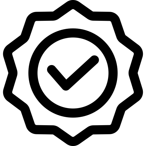 Stylized black silhouette of a tree with lush leaves and a strong trunk.